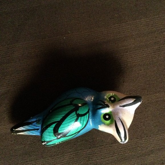 Lot of 4 ceramic hand painted birds figurines jungle decors home decor diy - Picture 2 of 16